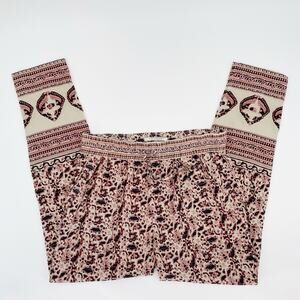Scotch & Soda Vagabond Voyage Sz 2 Boho Pattern Pants Women's Pull On Drawstring
